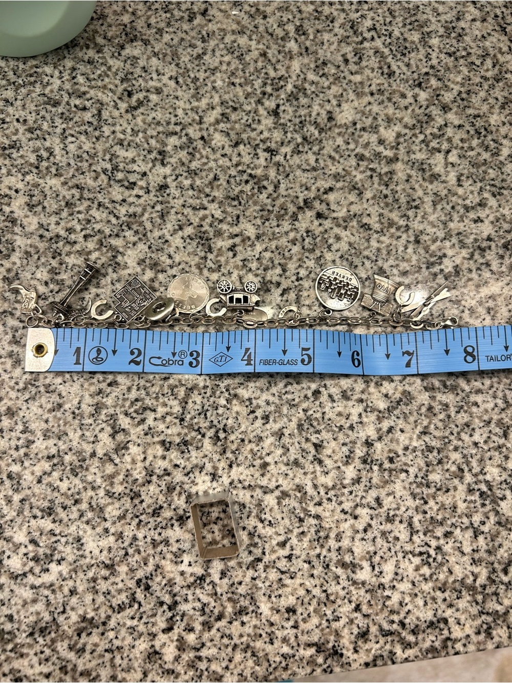 Sterling Silver Charm Bracelet with 13 Charms. - Picture 8 of 9